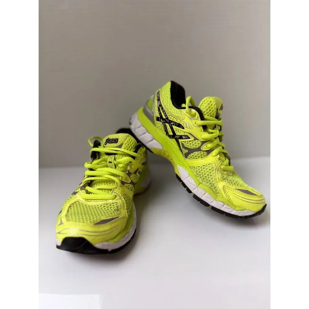 ASICS Women's GEL-Nimbus 16 Lite Show Sneaker Neon Volt Yellow Size 6 US
